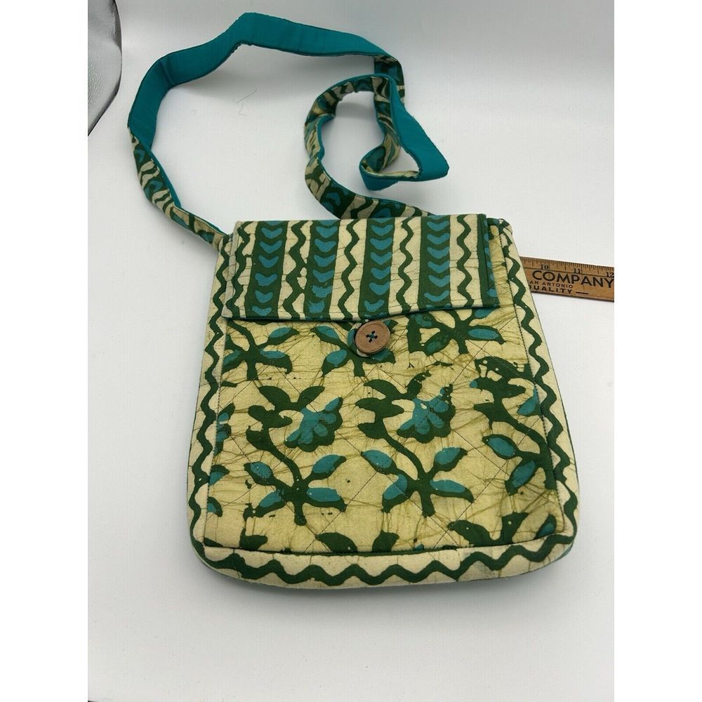 Crossbody Bag 100% Organic Cotton Handmade Hand Block Ink Bohemian Made In India